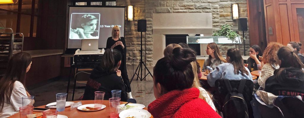 Covenant House speaker talks about the issues of homelessness to a group of high school students