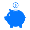 icon of piggy bank